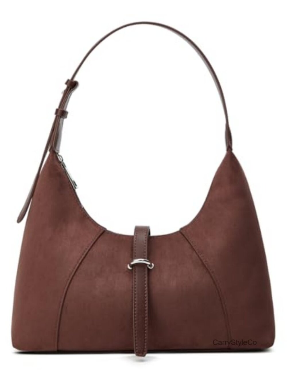 Faux Suede Dumpling Crossbody Shoulder Bag Small Tote Purse Handbag